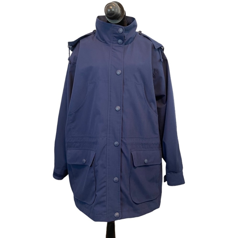 St. John's Bay Women’s Parka Rain Jacket W/ Pockets & Hood Size 1X